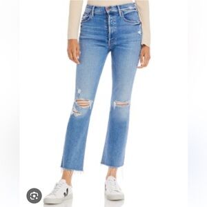 Mother Jeans The Tripper in Ankle Fray Play Like a Pirate